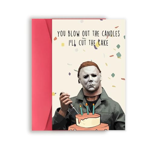Missonemi Creepy Michael Myers Birthday Card - Variation MS262, Halloween Horror
