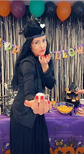 Halloween Party Supplies Kit for 24 Guests - Plates Cups Balloons Banner Decorations