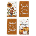 Fall Pumpkin & Scarecrow Kitchen Towels Set of 4 18x26 Inch - Kitchen Decor & Dish Cloths