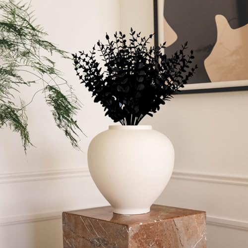 Artificial Eucalyptus Stems Black 36Pcs Faux Greenery for Wedding Decor & Home Centerpieces