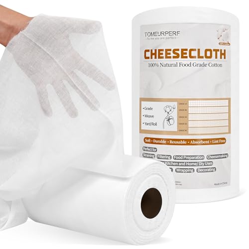 Cheese Cloth for Straining 56 Yards Grade 50 - Natural Cotton Reusable Kitchen Fabric