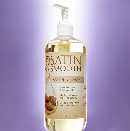 Satin Smooth Wax Residue Remover Oil - Post Wax Skin & Equipment Cleaner 16 Fl Oz