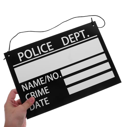 10pcs Prisoner Costume Nameplates Convict Signs Photo Booth Props