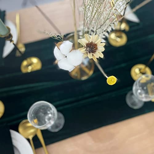 Emerald Green Velvet Table Runner 5 Pack 20x120 Inch Wedding & Party Decor