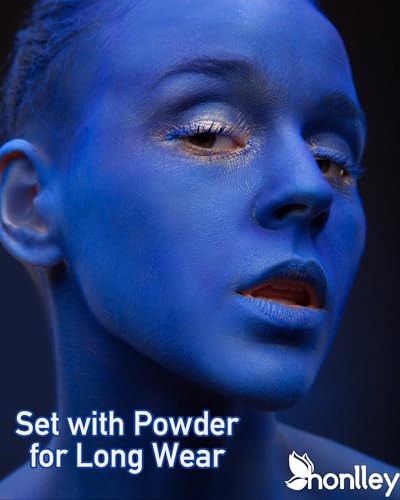 Cream Royal Blue Face & Body Paint Tube - Hypoallergenic Water-Based Makeup for Cosplay Halloween