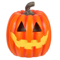 Lighted Halloween Jack-O'-Lantern Decor - 6.3 Inch Resin Tabletop Accent