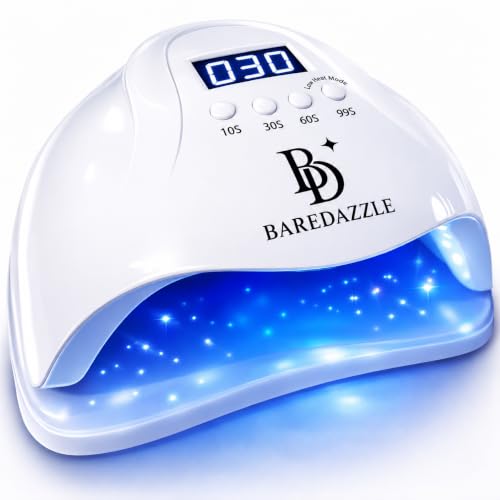 UV LED Nail Lamp with LCD Display 120W for Gel Nails - Hands & Feet