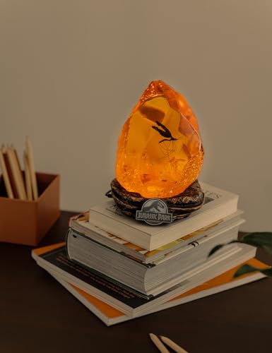 Jurassic Park Dinosaur Night Light Lamp - LED Amber Resin Decor