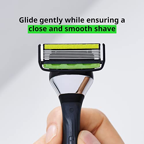 12 Pack Razor Blade Refills for Pace 6 Pro Shaving System - 6-Blade Cartridges with Vitamin E & Aloe Vera Strip