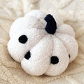 Pumpkin Plush Cushion - 14 Inch Polka Dots Halloween Fall Decor, Sofa Pillow