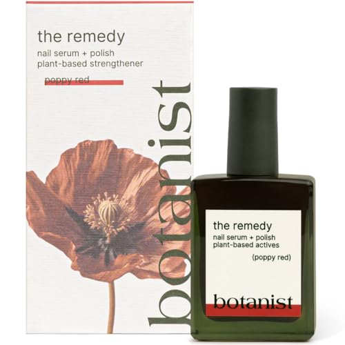 Nail Strengthening Polish for Damaged Nails - Poppy Red - Vegan & Plant-Based