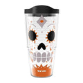 Insulated Travel Tumbler 24oz - Keeps Drinks Hot or Cold, Skull Design