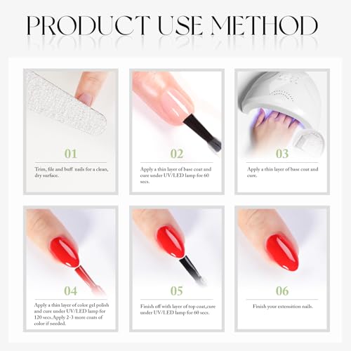 15ML Gel Nail Polish - Same Color Soak Off UV LED Manicure Art DIY Light Blue