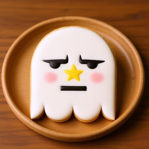 Halloween Ghost Face Cutter and Stencils Bundle - Reusable Spooky Ghost Templates for DIY Halloween Decor - Variation: Ghost Faces