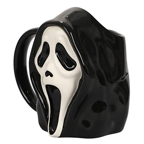 Ghost Face 16 Oz Sculpted Ceramic Mug - Horror Movie Collectible Gift