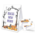 Halloween How Many Game Set - 1 Double-Sided Sign & 50 Cards - Halloween Party Games & Decorations - Variation of THIS listing
