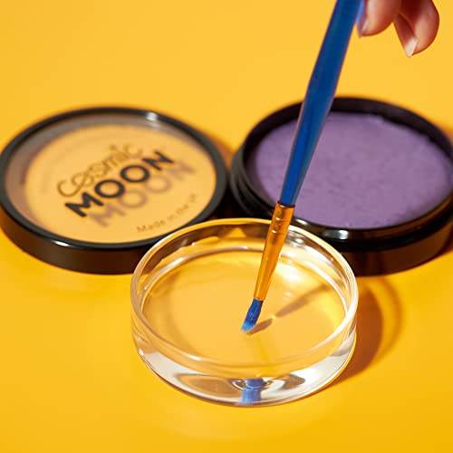 Cosmic Moon Metallic Silver Face & Body Paint Cake - Water Based Makeup for Adults Kids 1.26oz - Variation: Silver