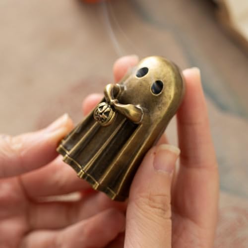 Cute Ghost Incense Burner - Alloy Desktop Decorative Incense Holder