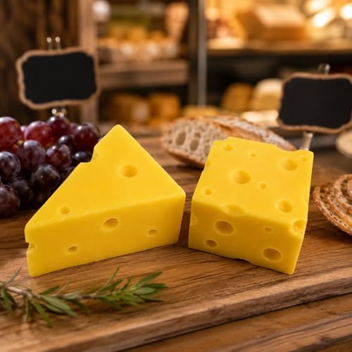 Resin Cheese Model Food Display Props - Miniature Cake & Cheese Set, Perfect for Photography & Dollhouses
