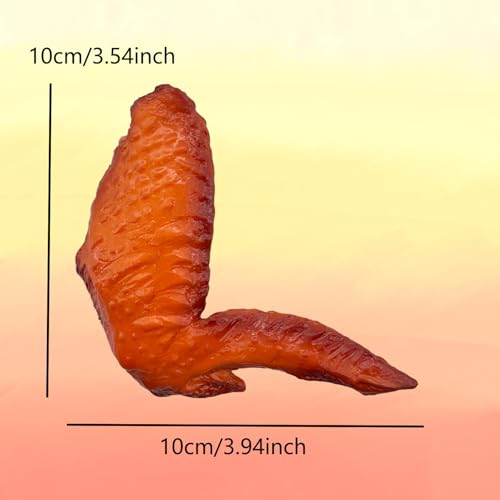 Fake Food Chicken Legs & Wings Set - 5 Lifelike Kitchen Decor & Props - Chicken Wings Variation