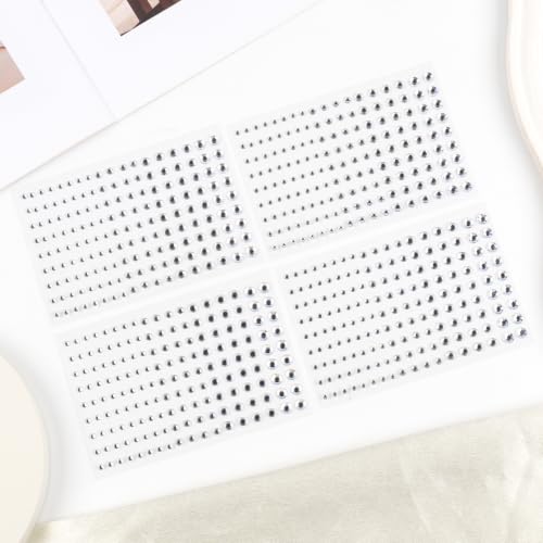 Self Adhesive Face Gems Tattoo Stickers 648pcs Clear Rhinestones for Makeup & DIY