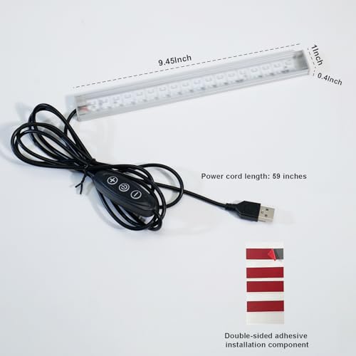 UV Black Light Bar 395nm 9.45 Inch USB Powered Glow Party & Halloween Light