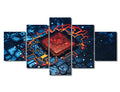 Motherboard Circuit Wall Art Canvas - 60x32 Inches, Modern Tech Decor - Variation of Artwork-08