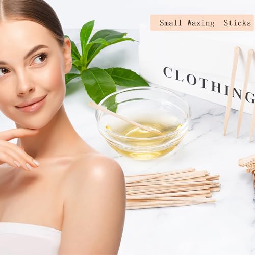 Pointed Handle Wooden Waxing Sticks 1200 Pack Small Wax Applicators for Hair Removal
