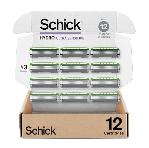 Schick Hydro Ultra Sensitive Razor Blade Refills - 12 Count, Sensitive Skin