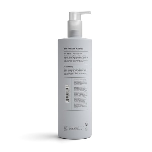 Bevel All Day Body Lotion for Men - Lightweight Formula with Shea Butter & Argan Oil | 16 Oz