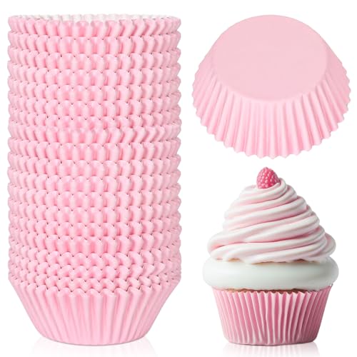 Pink Cupcake Liners for Baking - 300 Pcs Wedding & Party Decorations - Variation of Pink