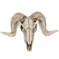 Romeeton Sheep Skull Wall Hanging Decor - Unique Metal & Resin Wall Art for Home & Bar - Variation A