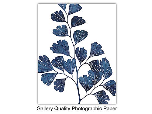 Mid Century Modern Wall Art Prints - Abstract Botanical Decor - 6 Pack