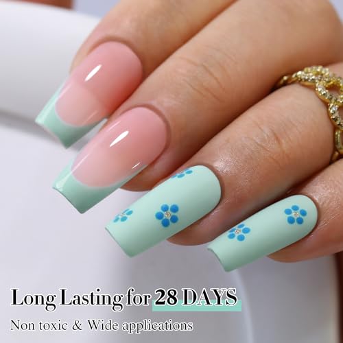 Double Rhythm Light Blue Gel Nail Polish 15ML Soak Off Manicure DIY Salon