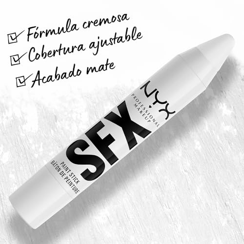 SFX Face & Body Paint Sticks White - High Coverage, Long-Lasting Makeup