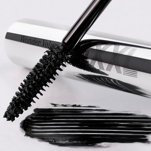 Clarins Wonder Volume Mascara XXL | Volumizing and Lengthening | Double Volume Effect | 12H¹ Hold | Visibly Thickens and Smoothes Lashes | Smudge-Proof and Humidity-Resistant | 0.3 Ounces