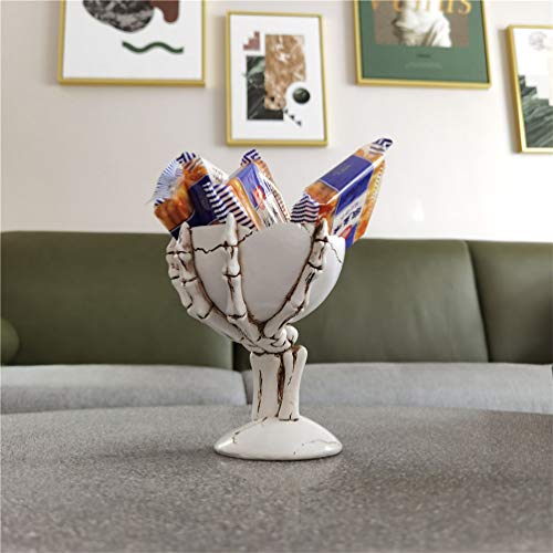 Skeleton Hands Candy Holder Halloween Bowl for Trick-or-Treat & Party Decor
