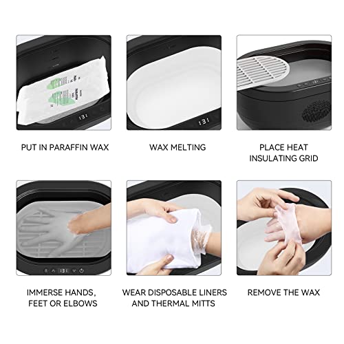 Paraffin Wax Refill Set for Hand and Foot Spa - Unscented, Hydrating, 12 Packs
