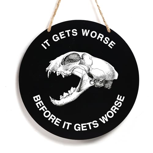 Gothic Skeleton Wood Sign Decor - Halloween Wall Art for Front Door - Variation Gothic22