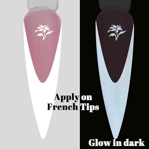 Glow in the Dark Clear Gel Nail Polish - Long Lasting UV/LED Curing - Pack of 1 GP66A
