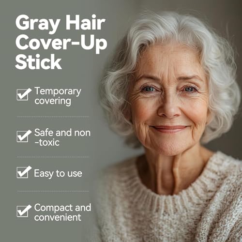 Hair Color Touch-Up Stick Set - Dark Brown 3PCS for Root & Gray Coverage