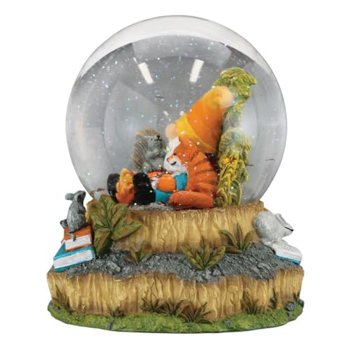 Autumn Forest Gnome Snow Globe - Musical Holiday Figurine with Greensleeves Tune - Seasonal Decoration (Variation: Autumn Forest Gnome)