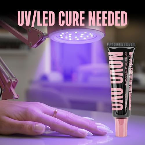UV Solid Nail Glue Gel - Strong Long-Lasting Adhesive for Press-On Nails 30g