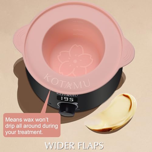 Waxing Kit for Women & Men with Digital Wax Warmer - 4 Pack, Black Variation 3.5 Ounce