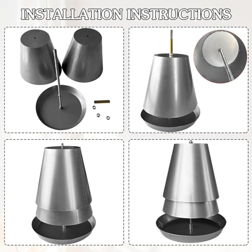 Double Walled Tea Light Candle Heater - Iron Room Decor & Warmth Source