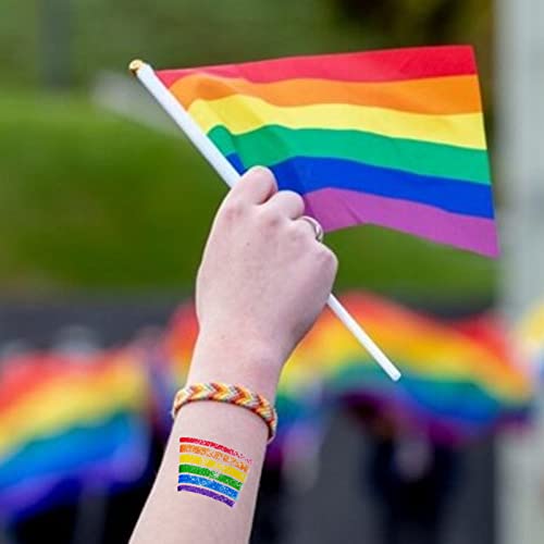 2 Pack Rainbow Pride Face & Body Paint Sticks for Parade & Celebrations