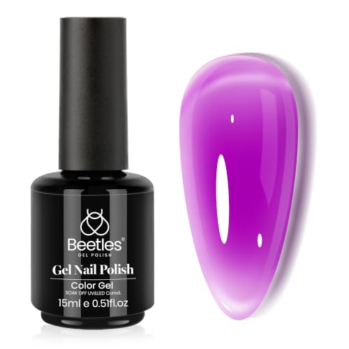 Sheer Purple Jelly Gel Nail Polish - 15ML for Long-Lasting Manicure - Variation J - Violet Night Dream
