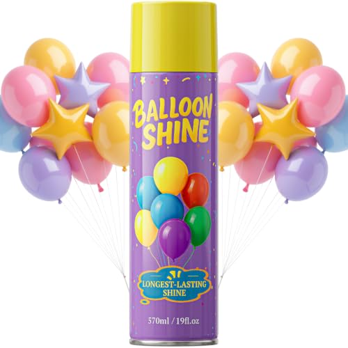 Balloon Shine Spray - 19 oz Waterproof Latex & Foil Balloon Luster
