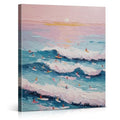 Ocean Wave Canvas Wall Art - Surf Design, 8x10 Inches, Coastal Beach Decor - Surf-02