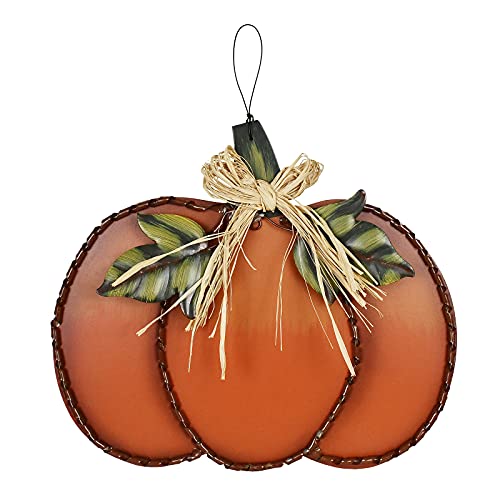 Wood Hanging Pumpkin Sign Fall Decor Rustic Welcome Sign - Pumpkin B